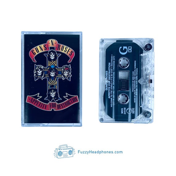Guns N' Roses - Appetite for Destruction Cassette Tape (1987