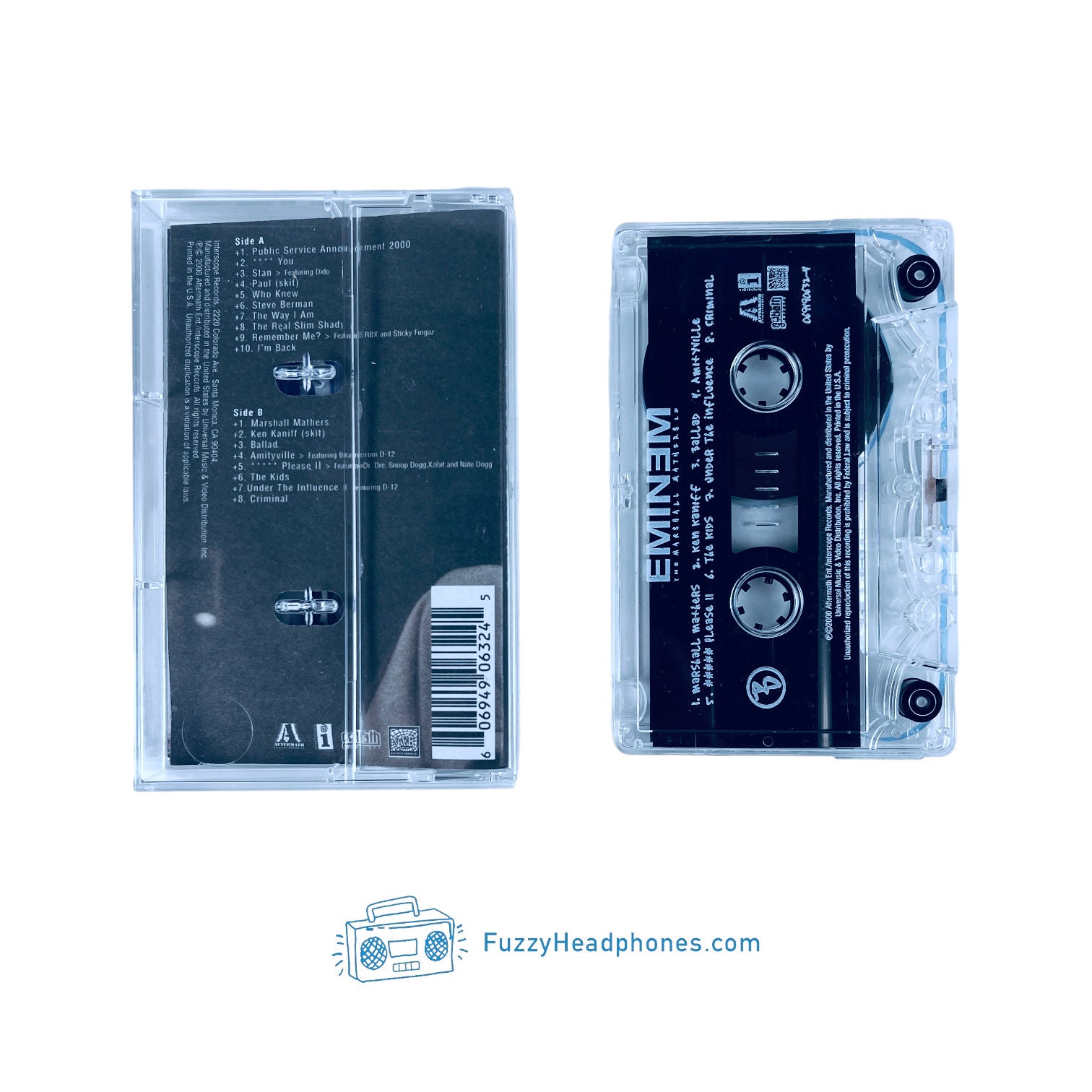 Eminem Recovery Cassette Tape 