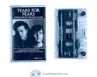 Tears For Fears Songs From the Big Chair Cassette Tape (1985) Clear Shell - Shout, Everybody Wants To Rule The World - Tested & Guaranteed