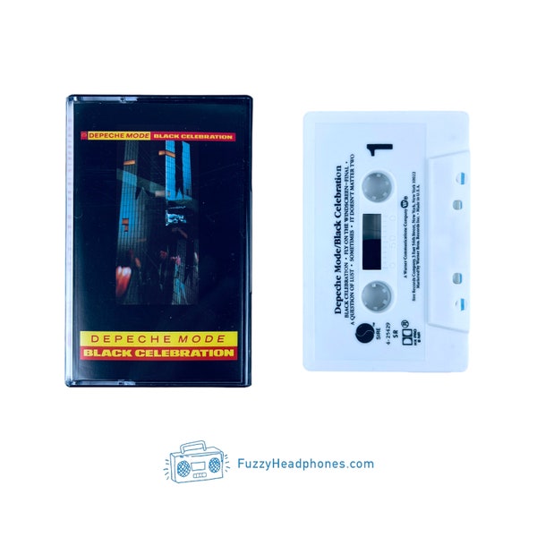 Depeche Mode Black Celebration Cassette Tape (1986) Fly On The Windscreen, Stripped, Question Of Time - 80s New Wave - Tested & Guaranteed
