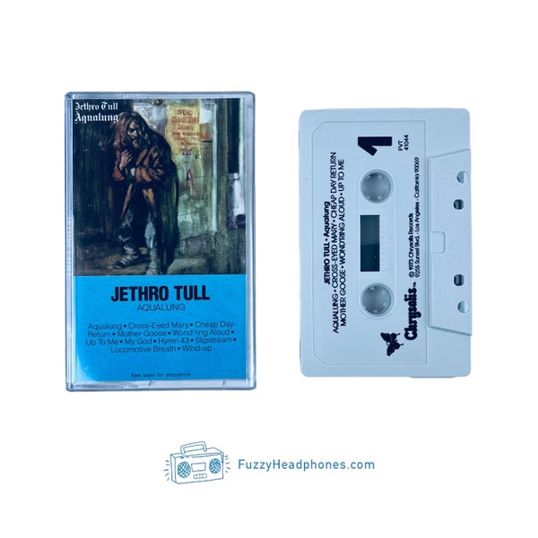 Jethro Tull Aqualung Cassette Tape (1973) Locomotive Breath, Mother Goose, 70s Classic Rock - Tested & Guaranteed