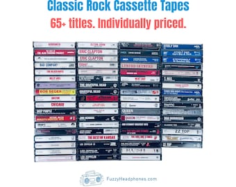 Classic Rock CASSETTE TAPES 70s, 80s, Prog Rock - Individually Priced, Build Your Own Collection
