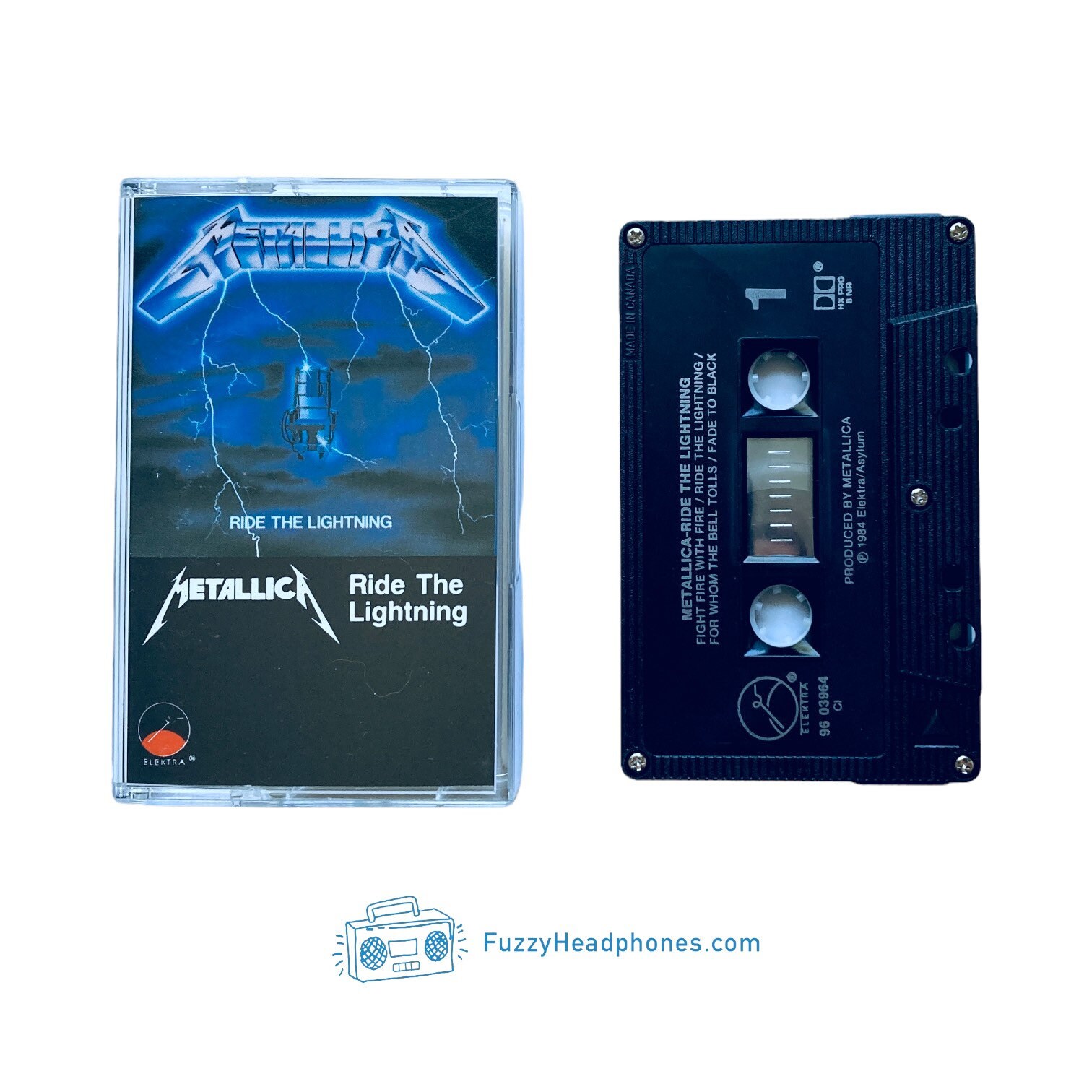 Metallica cassette master of puppets and ride the lightning