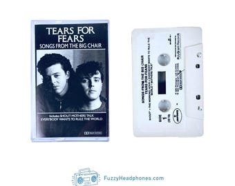 Tears For Fears - Songs From the Big Chair Cassette Tape (1985) Grey Shell, Shout, Everybody Wants To Rule The World