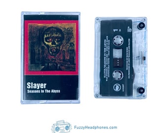 Slayer Seasons in the Abyss Cassette Tape (1990) Blood Red