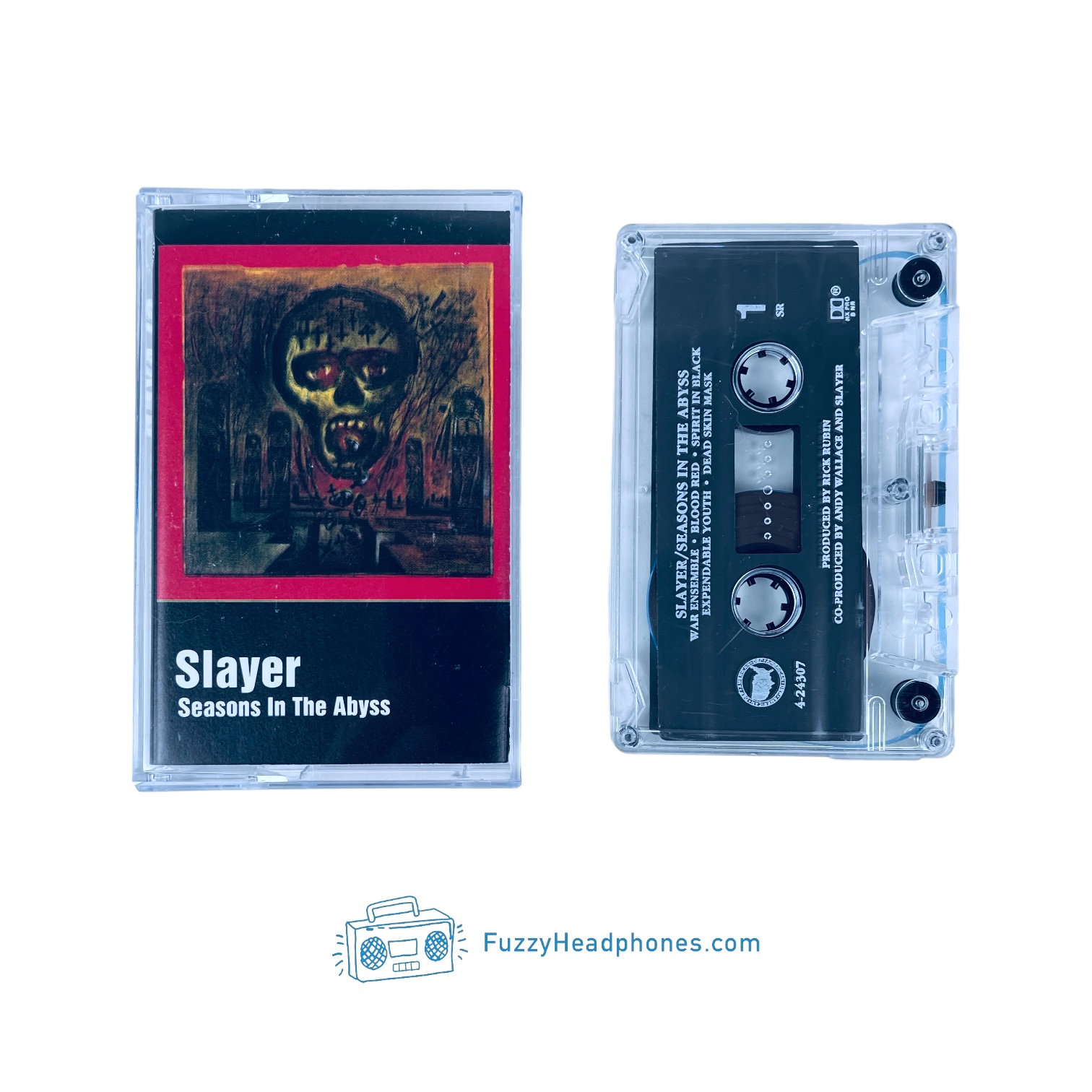 Slayer - Seasons in the Abyss Cassette Tape (1990) Blood Red