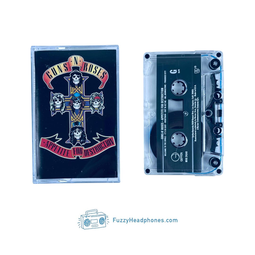 Guns N' Roses - Appetite for Destruction Cassette Tape (1987
