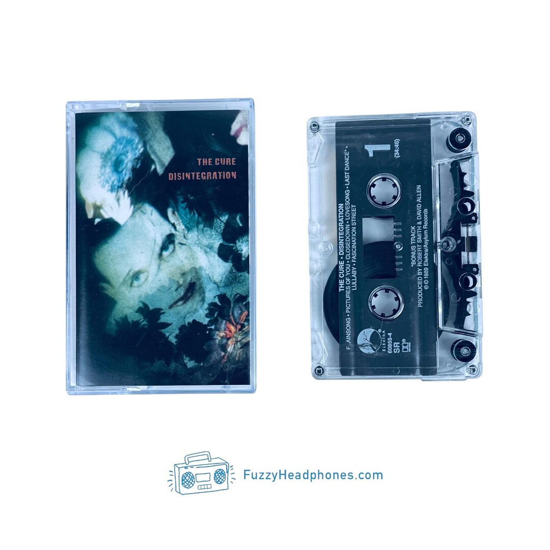 The Cure Disintegration Cassette Tape (1989) Lovesong, Pictures Of You,  Fascination Street, Authentic Release Italia