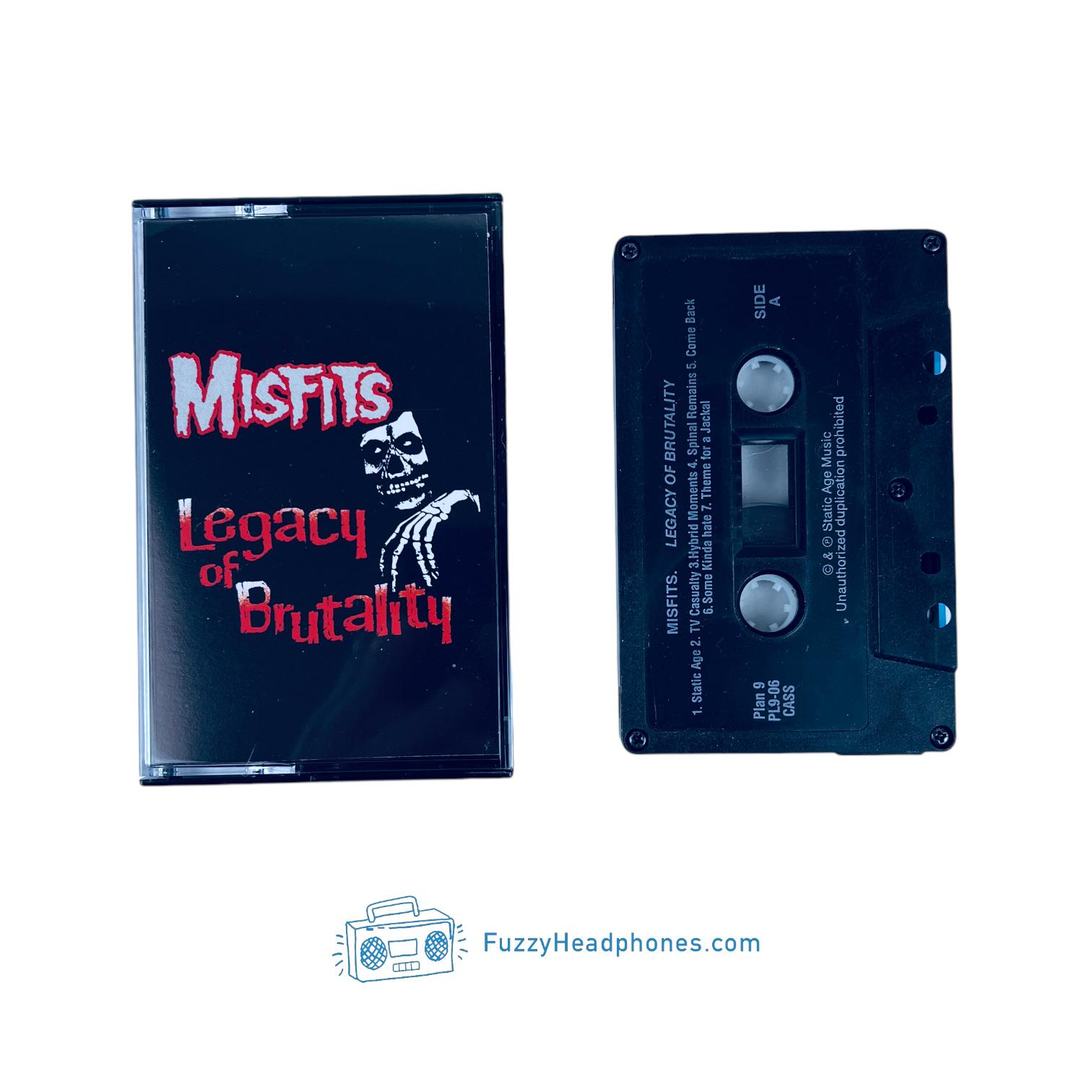 Misfits - Legacy of Brutality Cassette Tape (1985) RARE US 1st