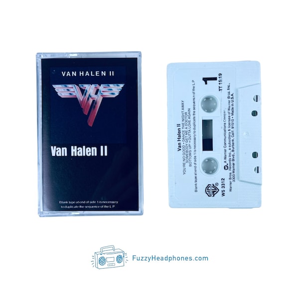 Van Halen II Cassette Tape (1979) Light Up The Sky, Outta Love Again, Spanish Fly, Hard Rock, Metal - Tested & Guaranteed