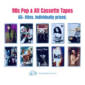 CASSETTE TAPES 90s Pop, Rock, Alternative - Individually Priced, Build Your Own Collection - Tested & Guaranteed