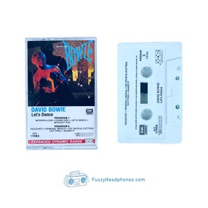 David Bowie Let&#39;s Dance Cassette Tape (1983) Modern Love, China Girl, Ricochet - 80s Glam New Wave - Tested & Guaranteed