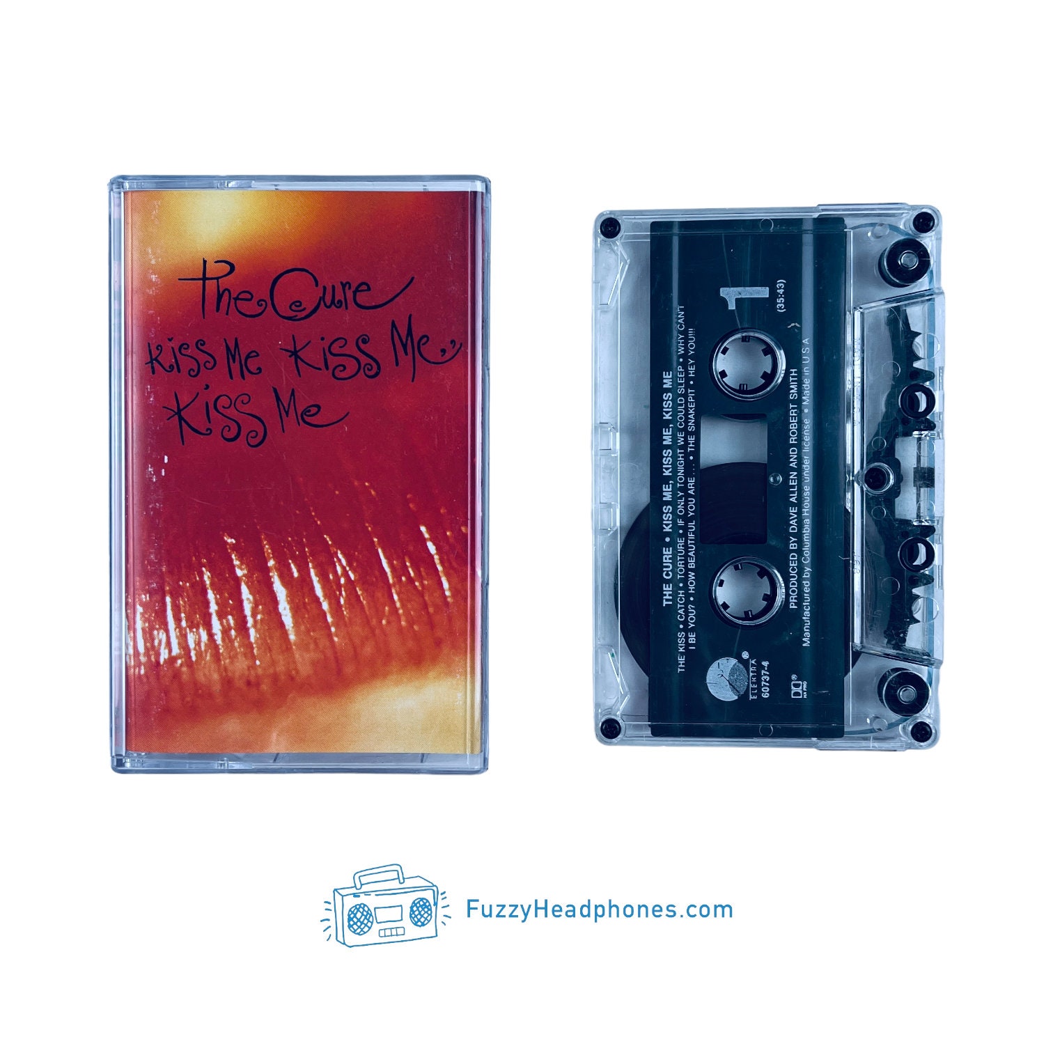 The Cure Kiss Me Kiss Me Kiss Me Cassette Tape 1987 Etsy