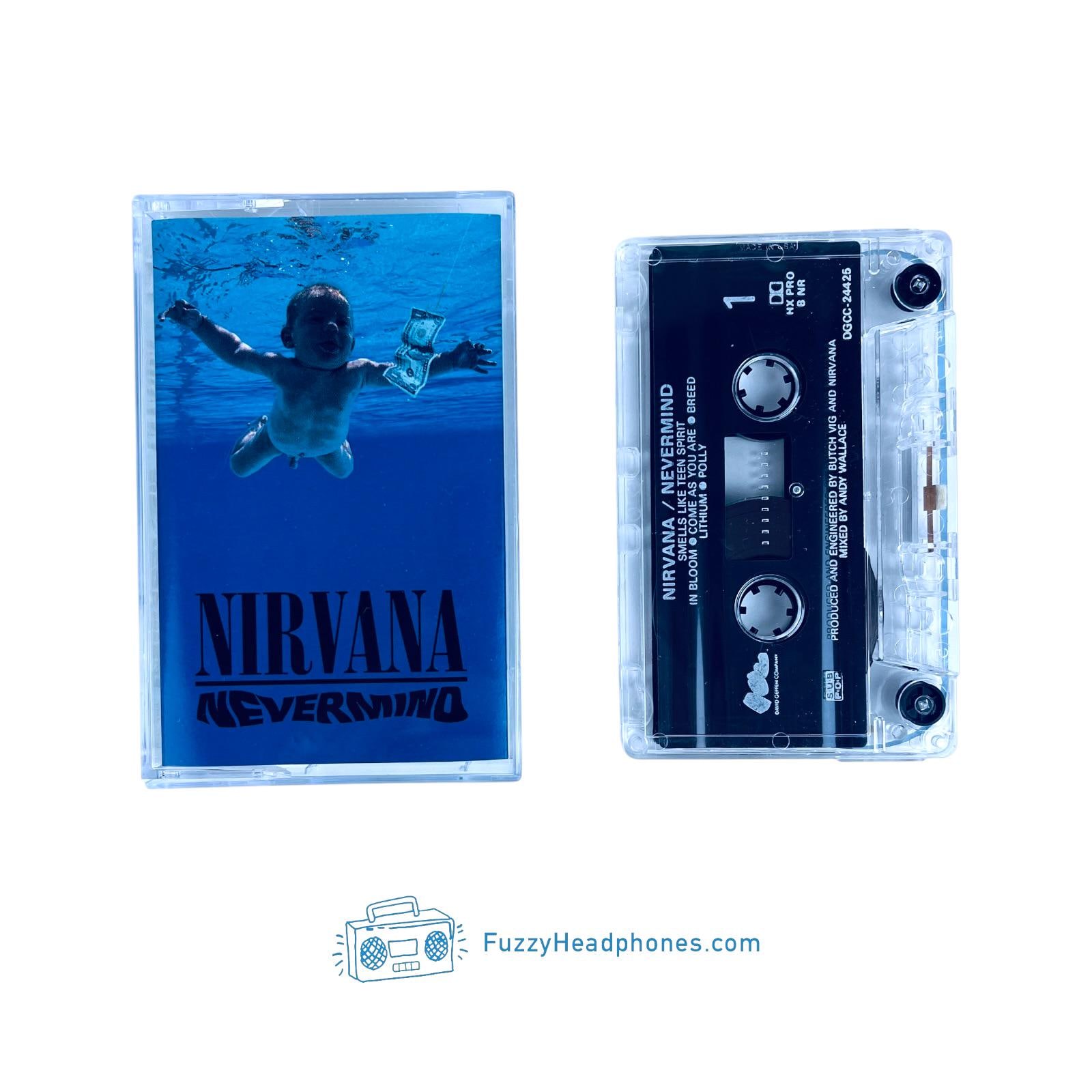 Nirvana - Nevermind Cassette Tape (1991) Smells Like Teen Spirit