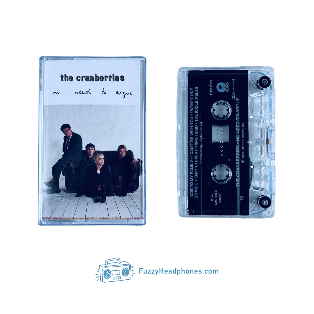The Cranberries No Need to Argue Cassette Tape 1994 Zombie, Ode to My