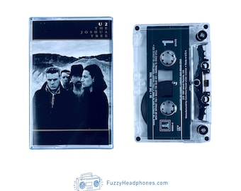 U2 The Joshua Tree Cassette Tape (1987) With Or Without You, Still Haven't Found What I'm Looking For, Streets Have No Name - Tested