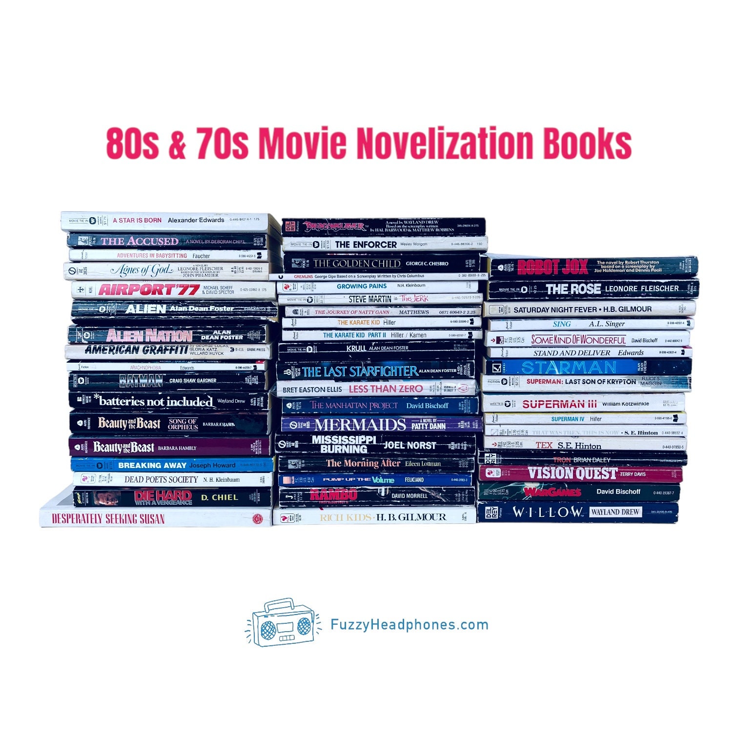 Movie Novelization Books From the 80s and 70s, Cult Classics, Sci