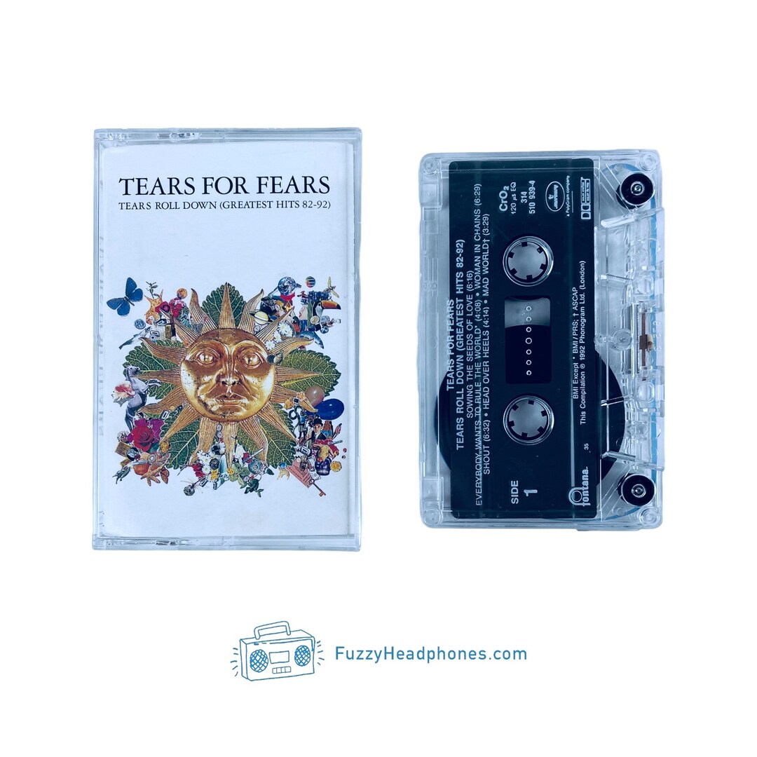 Tears for Fears Tears Roll Down greatest Hits 8292 Cassette Tape W