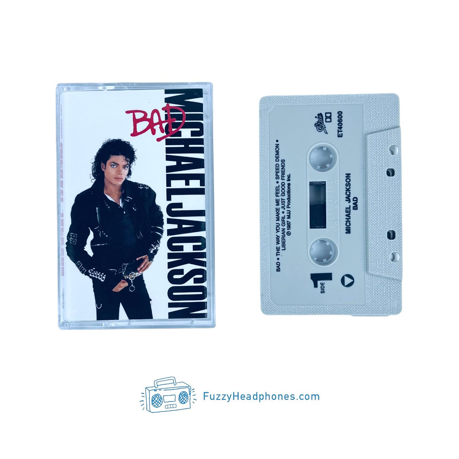 Michael Jackson - Bad Cassette Tape (1987) Dirty Diana, Tested 