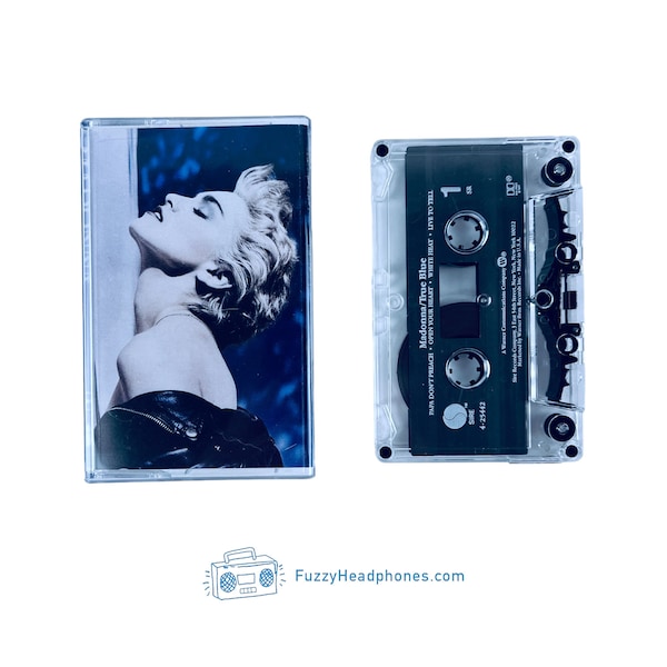 Madonna True Blue Cassette Tape (1986) Papa Don't Preach, Live To Tell, Open Your Heart - Tested & Guaranteed