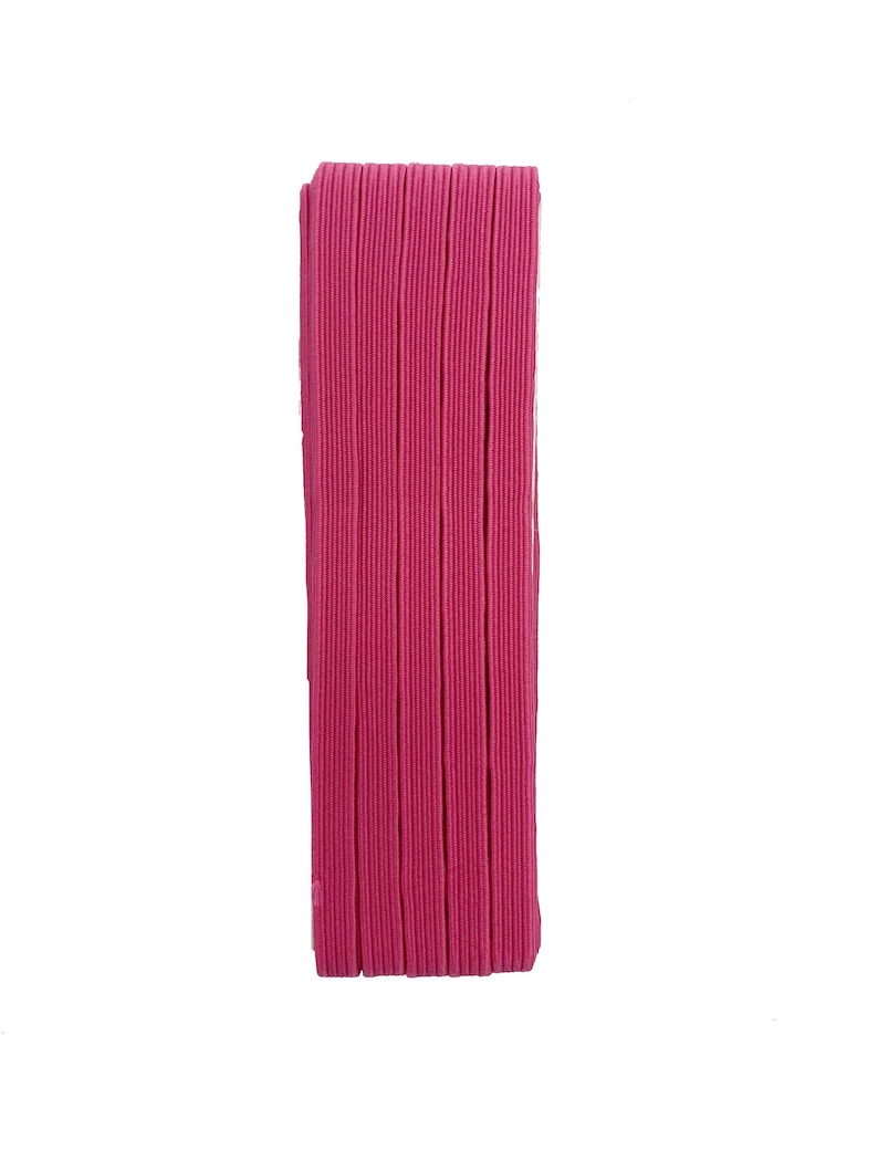 pink Flat rubber band black bordeaux 8 mm flat elastic tape white black-blue pink