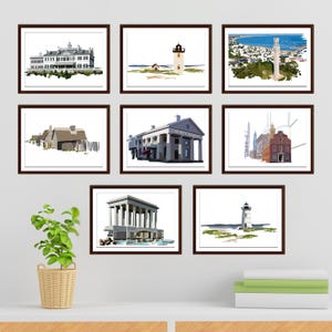 Massachusetts Illustration Print
