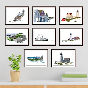 Maine Illustration Print