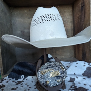 Cowboy Hat and Belt Buckle Stand/Holder/Display
