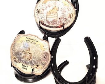 Western Belt Buckle Display