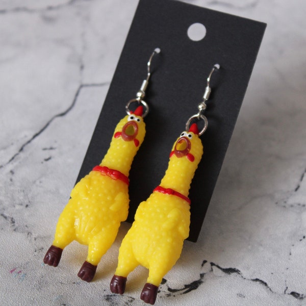 Chicken Earrings Etsy
