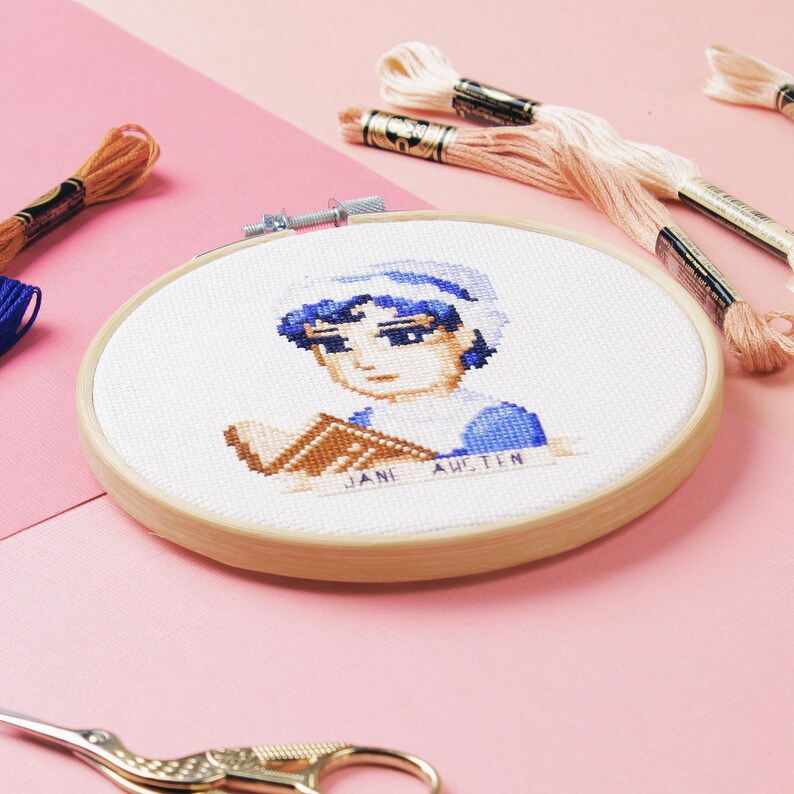 Jane Austen Cross Stitch Pattern PDF Digital Format | Etsy