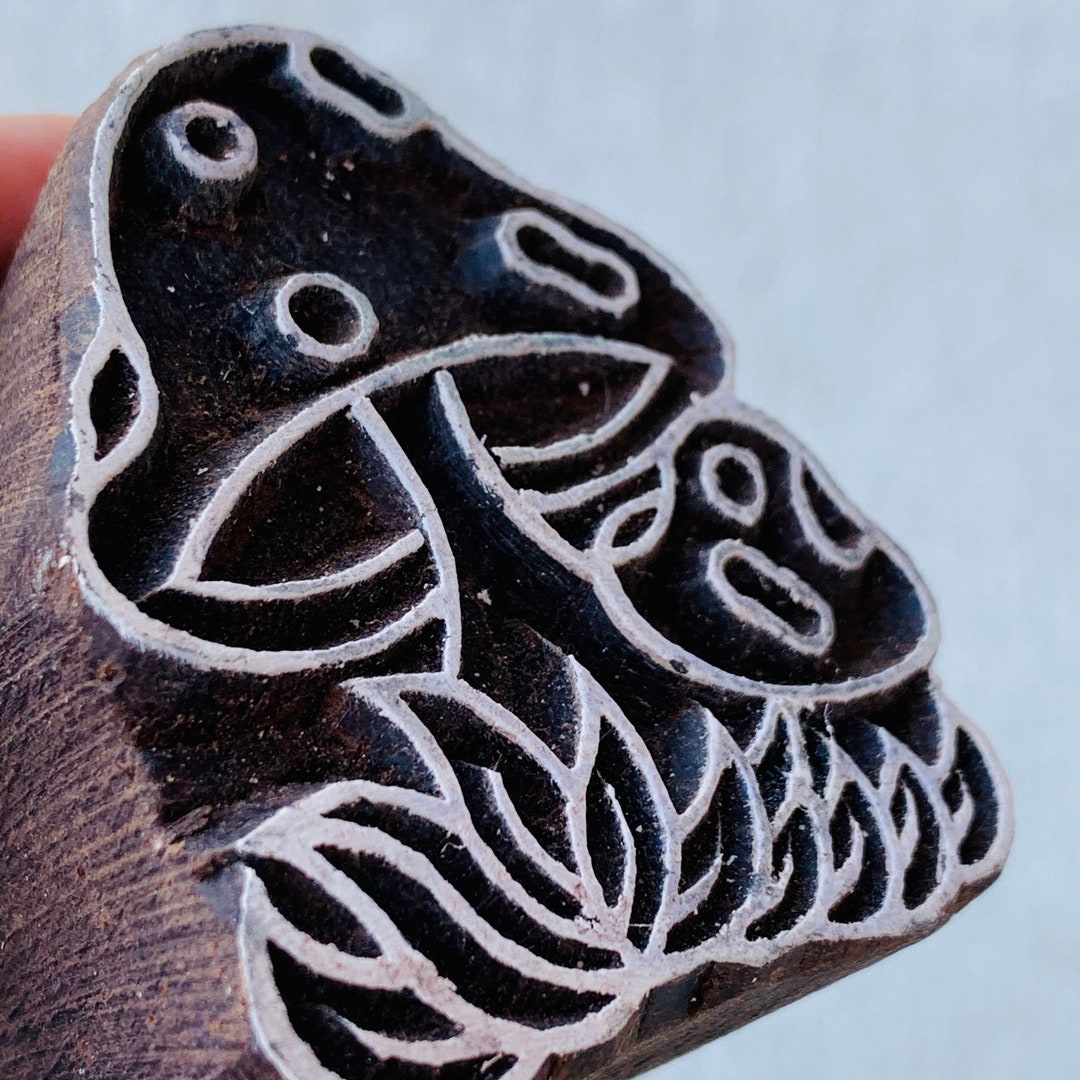 Wild Mushrooms Stamp, Wood Stamps for Pottery Hand Carved Pattern ...