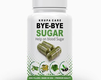 BYE BYE Suger Help on Blood Sugar , Diabetic Supplement 60 capsuals  "KRUACARE"