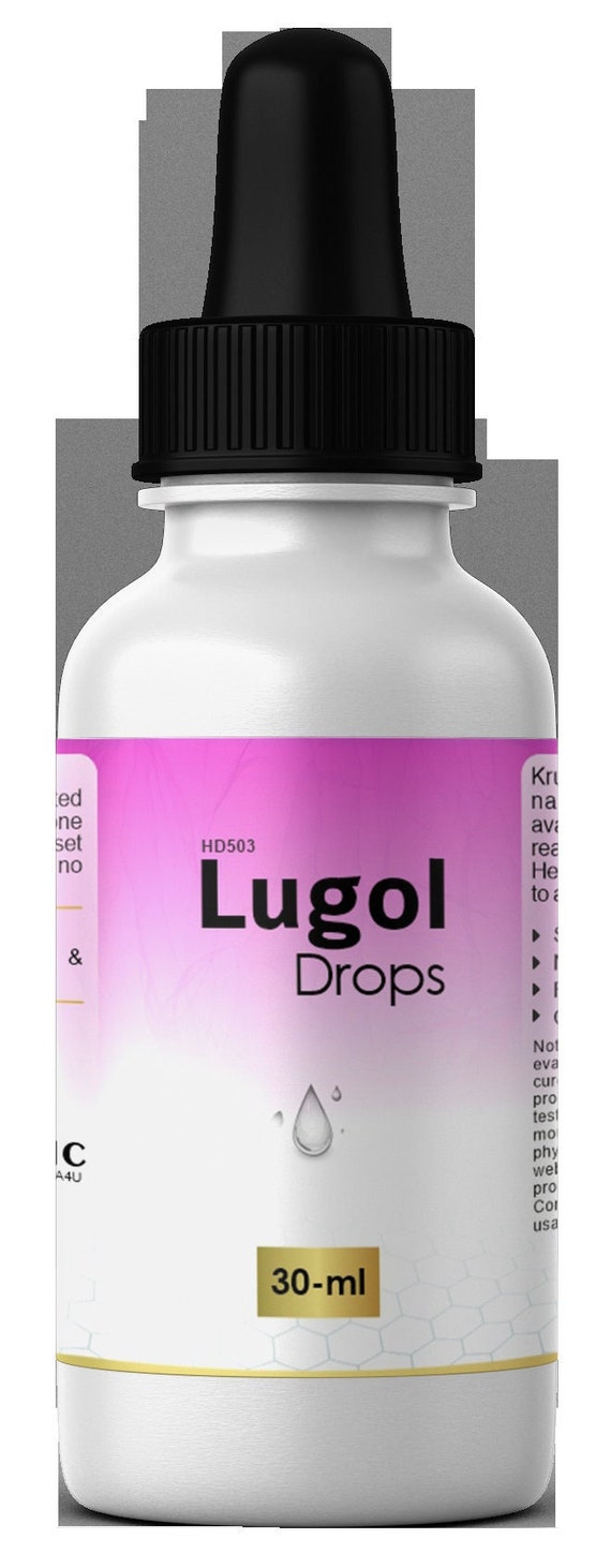 Lugol Drops I Iodine Supplement 30ml Etsy