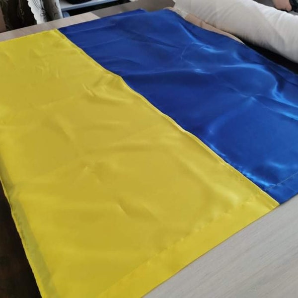 Ukrainian flag from Ukraine made in Ukraine. Ukrainian national big flag garden Ukrainian shop