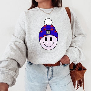 Buffalo Beanie, Buffalo Smile, This is Our Year!! Bill-ieve IT!! Lets Go Buffalo, Bills Christmas, Sweatshirt, Sassy Pants Tees, dtg