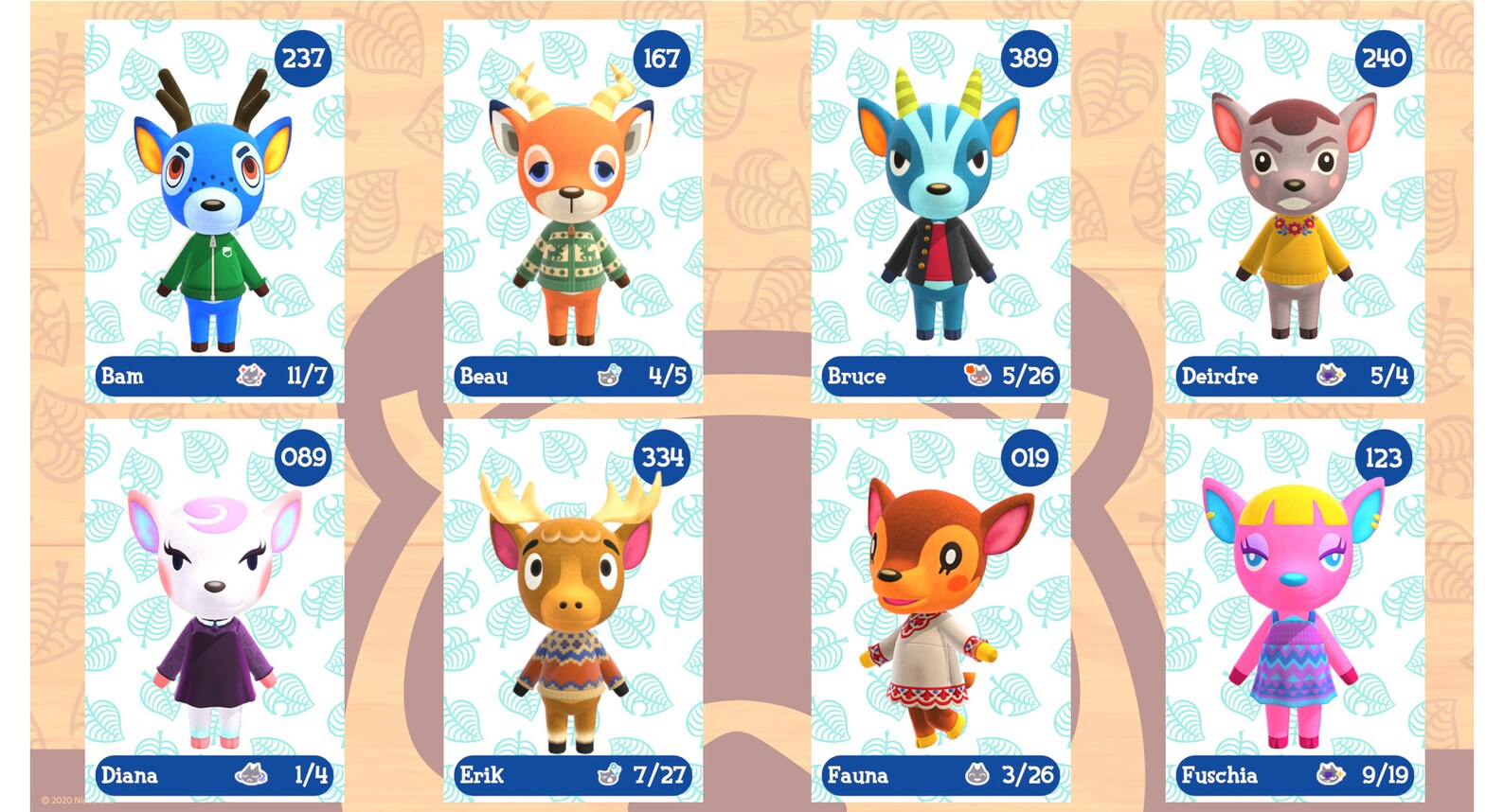 Handmade Deer Amiibo Animal Crossing Villager Etsy