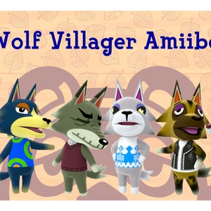 Handmade Wolf Amiibo Animal Crossing Villager | Etsy