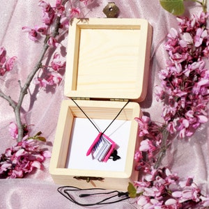 Personalized Custom Book Necklace – Mini Book with your own photos and texts