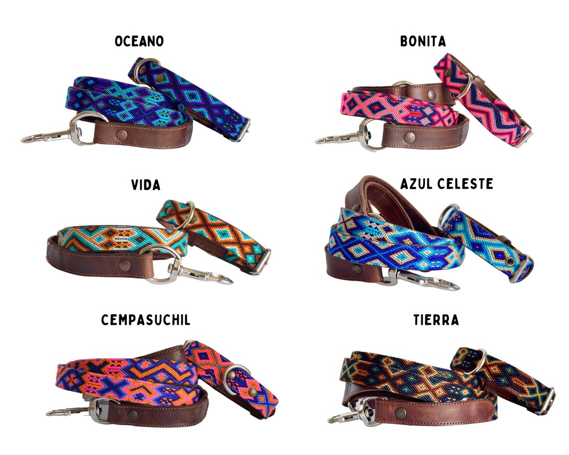 Large Dog Collars Handmade Dog Collars Mexican Dog Collars Etsy