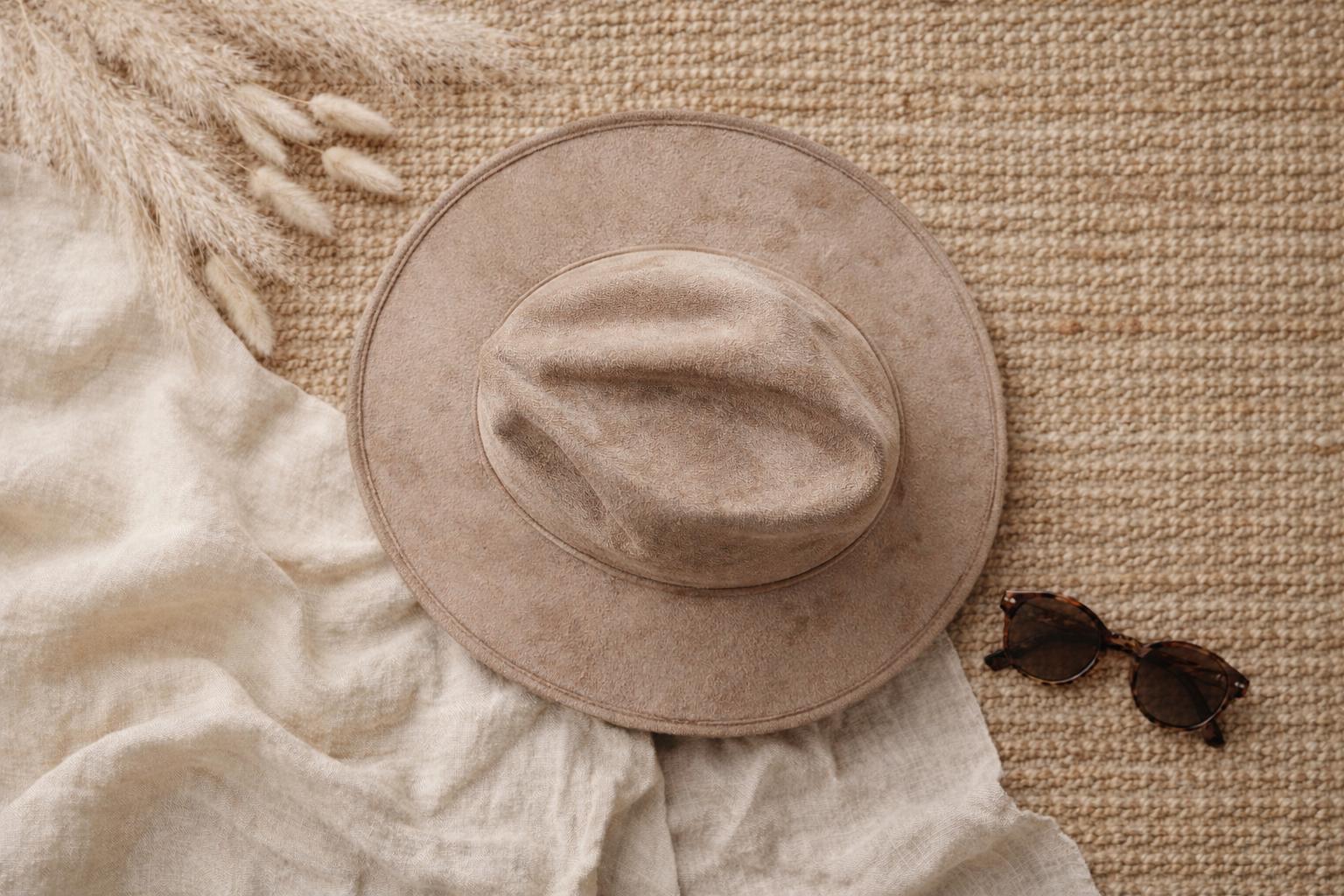 Camel Wide Brim Hat - Etsy