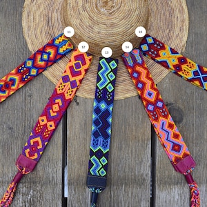 Mexican Braided Hat Band: Handwoven Colorful Hat Belt image 4