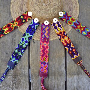 Mexican Braided Hat Band: Handwoven Colorful Hat Belt image 3