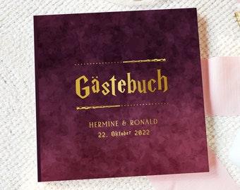 Gästebuch zur Hochzeit "Magic Bordeaux" #G026b