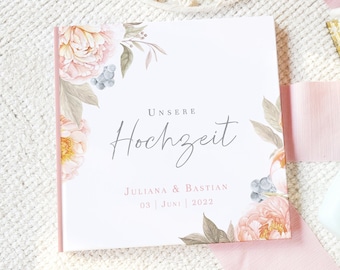 Gästebuch zur Hochzeit "Pastell Rose" #G025