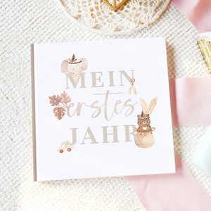 Babyalbum "Mein erstes Jahr" im Boho Stil