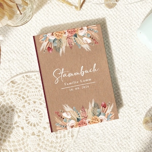 Stammbuch der Familie in 3 Größen "Bohemian Wild Flowers" #S162