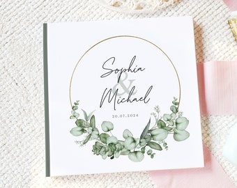 Gästebuch zur Hochzeit mit  "Eukalyptus Wreath" #G146