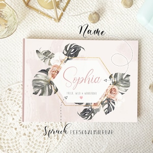 ALBUM DEL BAMBINO | Con nome | Personalizzato | Primo anno | Per compilare | Pietre miliari | 1 bambino anno | Album nascita | Regalo | Boemo #11