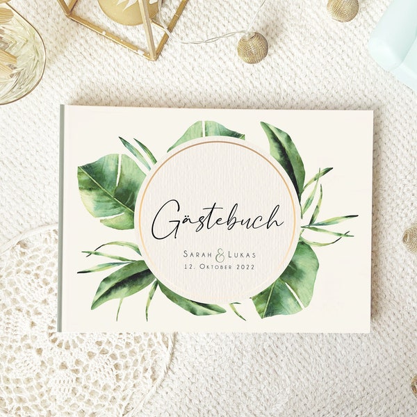 Gästebuch Hochzeit "Greenery Botanical" #G053